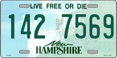 NH license plate 1427569