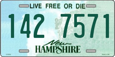 NH license plate 1427571