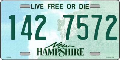 NH license plate 1427572