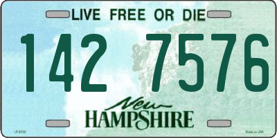 NH license plate 1427576