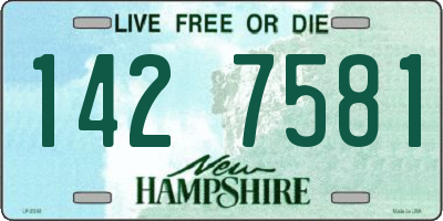NH license plate 1427581