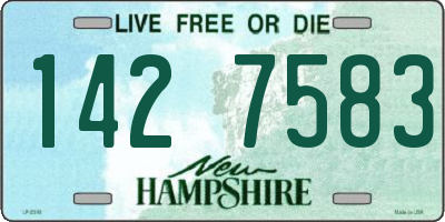NH license plate 1427583