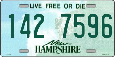 NH license plate 1427596
