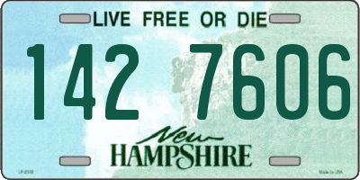 NH license plate 1427606