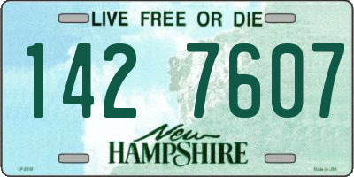 NH license plate 1427607