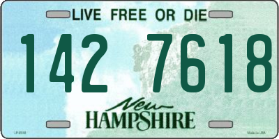 NH license plate 1427618