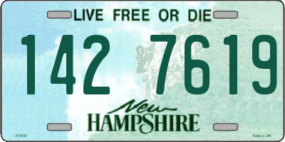 NH license plate 1427619
