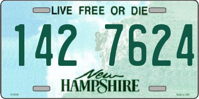 NH license plate 1427624