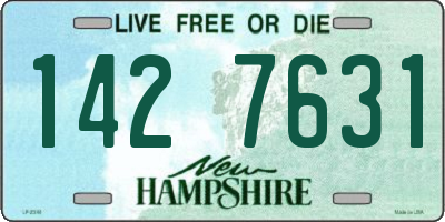 NH license plate 1427631