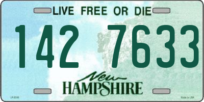 NH license plate 1427633