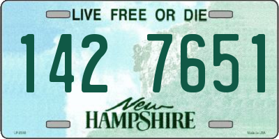 NH license plate 1427651