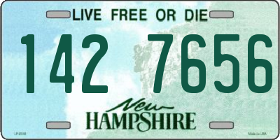 NH license plate 1427656