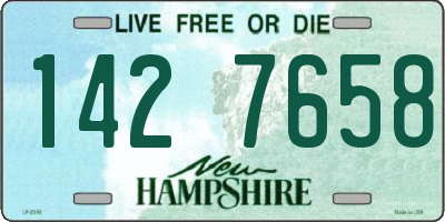 NH license plate 1427658