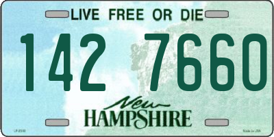 NH license plate 1427660