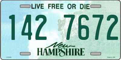 NH license plate 1427672