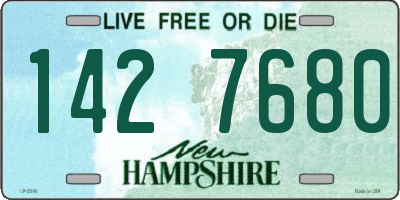 NH license plate 1427680