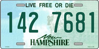 NH license plate 1427681