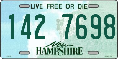 NH license plate 1427698