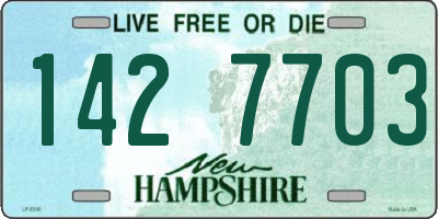 NH license plate 1427703