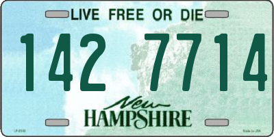 NH license plate 1427714