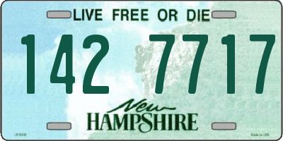 NH license plate 1427717
