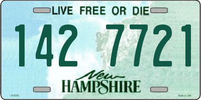 NH license plate 1427721