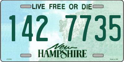 NH license plate 1427735