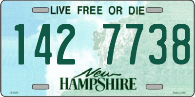 NH license plate 1427738