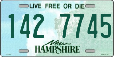 NH license plate 1427745