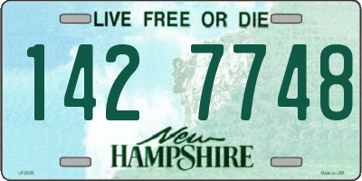 NH license plate 1427748