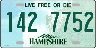 NH license plate 1427752