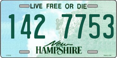 NH license plate 1427753
