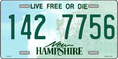 NH license plate 1427756