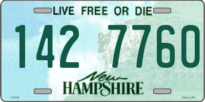 NH license plate 1427760
