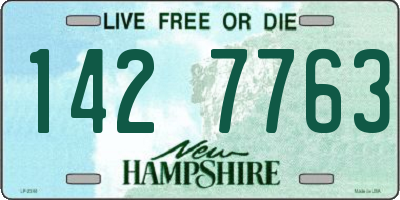 NH license plate 1427763