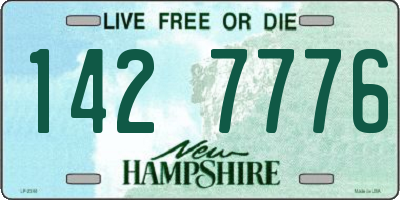 NH license plate 1427776