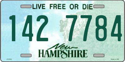 NH license plate 1427784