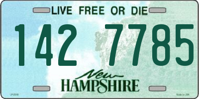 NH license plate 1427785