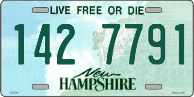 NH license plate 1427791