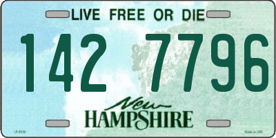 NH license plate 1427796