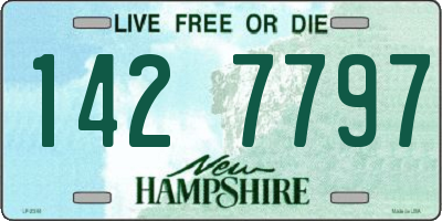 NH license plate 1427797