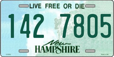 NH license plate 1427805