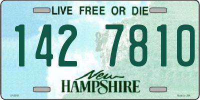 NH license plate 1427810