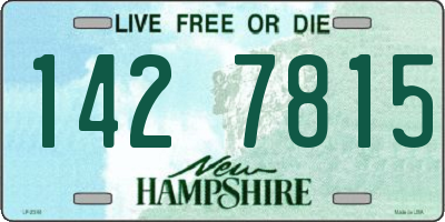 NH license plate 1427815