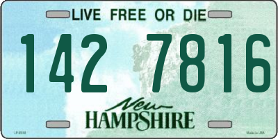 NH license plate 1427816