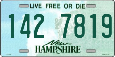 NH license plate 1427819