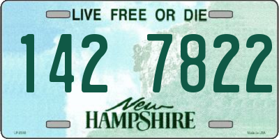 NH license plate 1427822