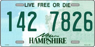 NH license plate 1427826