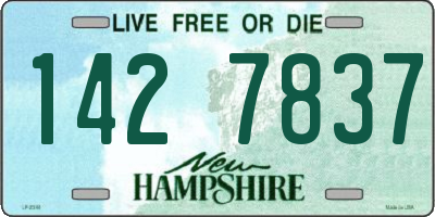 NH license plate 1427837