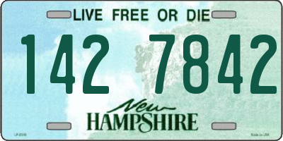 NH license plate 1427842